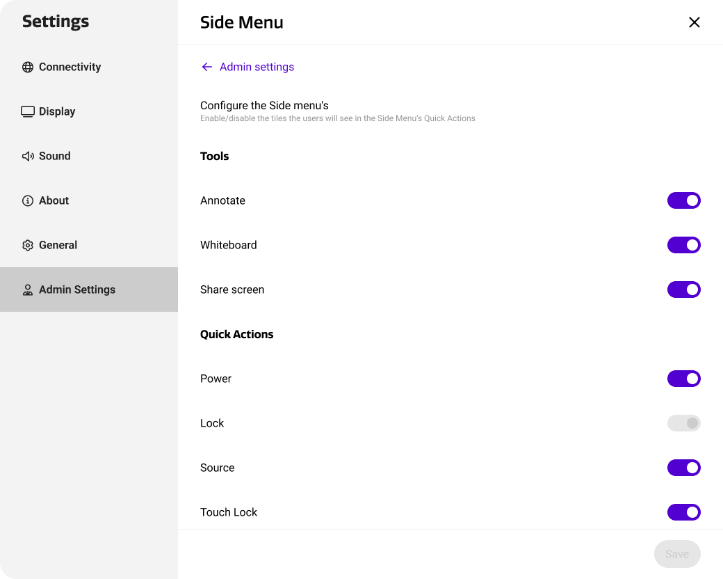 i3Connect Settings - Quick settings.png